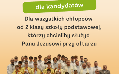 Zbiórka dla kandydatów na ministrantów